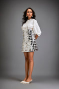 Load image into Gallery viewer, Shirt Paired With A Metallic Mini Skirt