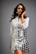 Load image into Gallery viewer, Shirt Paired With A Metallic Mini Skirt