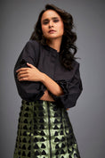 Load image into Gallery viewer, Shirt Paired With A Metallic Mini Skirt