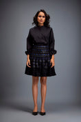 Load image into Gallery viewer, Structured Skirt with Layered Circular Appliqué