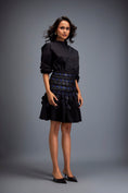 Load image into Gallery viewer, Structured Skirt with Layered Circular Appliqué