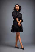 Load image into Gallery viewer, Structured Skirt with Layered Circular Appliqué