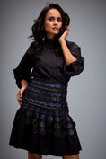 Load image into Gallery viewer, Structured Skirt with Layered Circular Appliqué