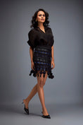 Load image into Gallery viewer, Structured Skirt with Layered Circular Appliqué