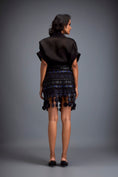 Load image into Gallery viewer, Structured Skirt with Layered Circular Appliqué