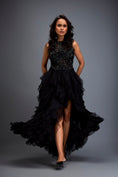 Load image into Gallery viewer, Black Swarovski High-neck Bodice