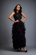 Load image into Gallery viewer, Black Swarovski High-neck Bodice