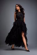 Load image into Gallery viewer, Black Swarovski High-neck Bodice