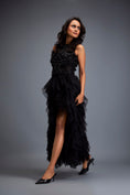 Load image into Gallery viewer, Black Swarovski High-neck Bodice