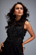 Load image into Gallery viewer, Black Swarovski High-neck Bodice