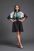 Load image into Gallery viewer, Contemporary colour-block playsuit