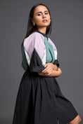 Load image into Gallery viewer, Contemporary colour-block playsuit