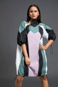 Load image into Gallery viewer, Contemporary colour-block dress