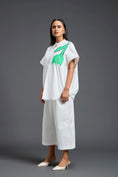Load image into Gallery viewer, White Oversized Floral Shirt Co-ord Set