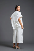 Load image into Gallery viewer, White Oversized Floral Shirt Co-ord Set