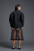 Load image into Gallery viewer, Structured Blazer Bralette and Laser-Cut Overlay Skirt Set