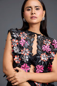 Load image into Gallery viewer, Laser-Cut Floral Cape Co-ord Set