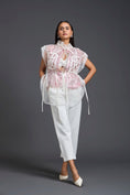 Load image into Gallery viewer, Onion Pink Organza Layered Co-ord Set