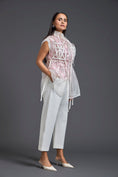 Load image into Gallery viewer, Onion Pink Organza Layered Co-ord Set