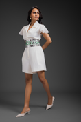 Load image into Gallery viewer, White Playsuit With Belt