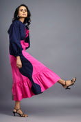 Load image into Gallery viewer, Colourblock Dress With Side Cutouts