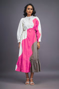 Load image into Gallery viewer, Colourblock Dress With Side Cutouts