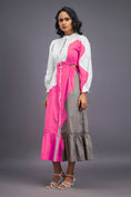Load image into Gallery viewer, Colourblock Dress With Side Cutouts