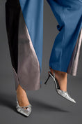 Load image into Gallery viewer, Blue Metallic Colorblock Jumpsuit