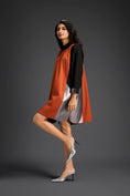 Load image into Gallery viewer, Rust & Black Tunic Dress