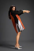 Load image into Gallery viewer, Rust & Black Tunic Dress
