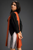 Load image into Gallery viewer, Rust & Black Tunic Dress