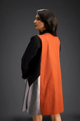 Load image into Gallery viewer, Rust & Black Tunic Dress