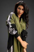Load image into Gallery viewer, Olive Balloon Sleeve Midi Dress