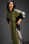 Load image into Gallery viewer, Olive Balloon Sleeve Midi Dress