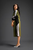 Load image into Gallery viewer, Olive Balloon Sleeve Midi Dress