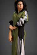 Load image into Gallery viewer, Olive Balloon Sleeve Midi Dress