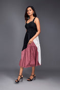 Load image into Gallery viewer, Colour Block Fit & Flare Sleeveless Midi Dress