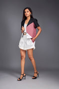 Load image into Gallery viewer, Colour Block Crop Shirt With Shorts Co-ord Set