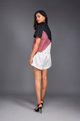 Load image into Gallery viewer, Colour Block Crop Shirt With Shorts Co-ord Set