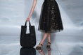 Load image into Gallery viewer, Onyx Weave Bucket Tote