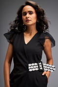 Load image into Gallery viewer, Overlap Jumpsuit With Statement Belt