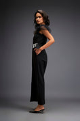 Load image into Gallery viewer, Overlap Jumpsuit With Statement Belt