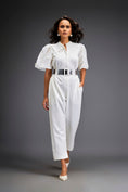 Load image into Gallery viewer, Waist Cut Out Jumpsuit Comes With Metallic Belt