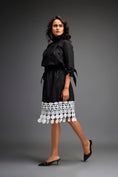 Load image into Gallery viewer, Midi Dress With Detailing On The Hem Comes With Belt