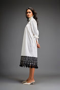 Load image into Gallery viewer, Midi Dress With Detailing On The Hem Comes With Belt