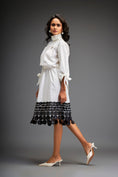 Load image into Gallery viewer, Midi Dress With Detailing On The Hem Comes With Belt