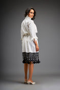 Load image into Gallery viewer, Midi Dress With Detailing On The Hem Comes With Belt