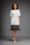 Load image into Gallery viewer, Short Dress With Detailing On The Hem