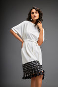 Load image into Gallery viewer, Short Dress With Detailing On The Hem