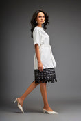 Load image into Gallery viewer, Short Dress With Detailing On The Hem